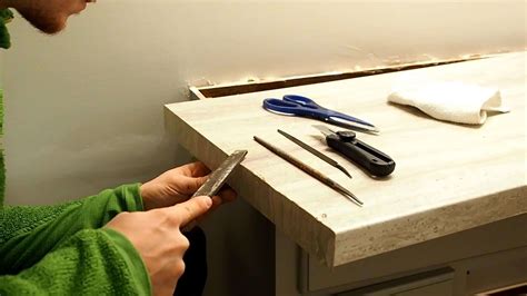 How to install laminate countertop edge strips - THE HOMESTUD