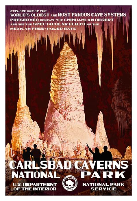 Carlsbad Caverns National Park Poster | New Mexico WPA-Style Prints ...