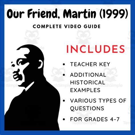 Our Friend, Martin (1999): Complete Video Guide by Teach Simple