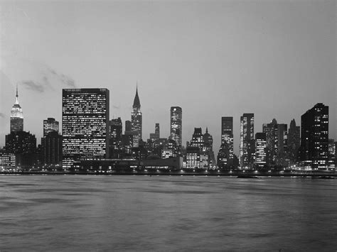 New York skyline at night, ca. 1967 | © MCNY Collections Por… | Flickr