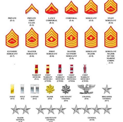 Pin on Usmc ranks