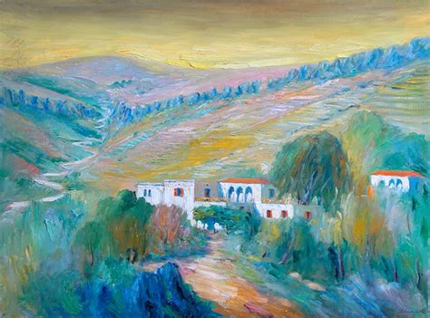 Lebanon art print canvas Joseph Matar artwork paintings, Liban art Faraya