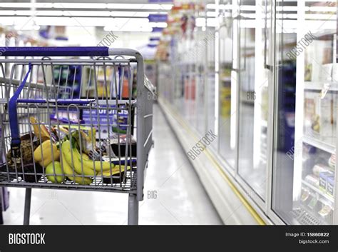 Grocery Shopping Cart Image & Photo | Bigstock