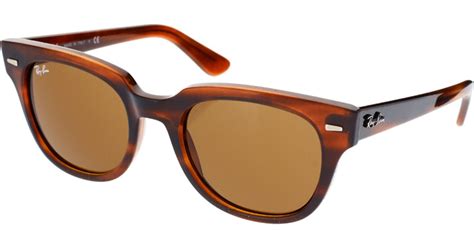 Ray-ban Meteor Sunglasses in Brown | Lyst