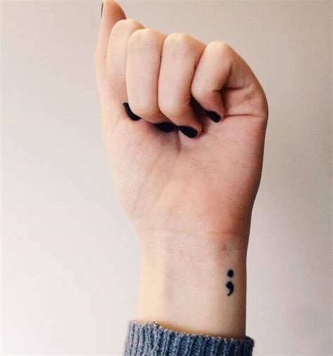 40 Stunning Semicolon Tattoo Ideas and Their Meaning [2024]