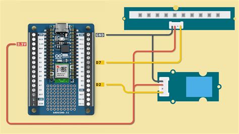 Circuit for the temperature display