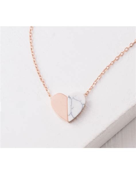 Alexis Rose Gold Heart Necklace - Villages Calgary