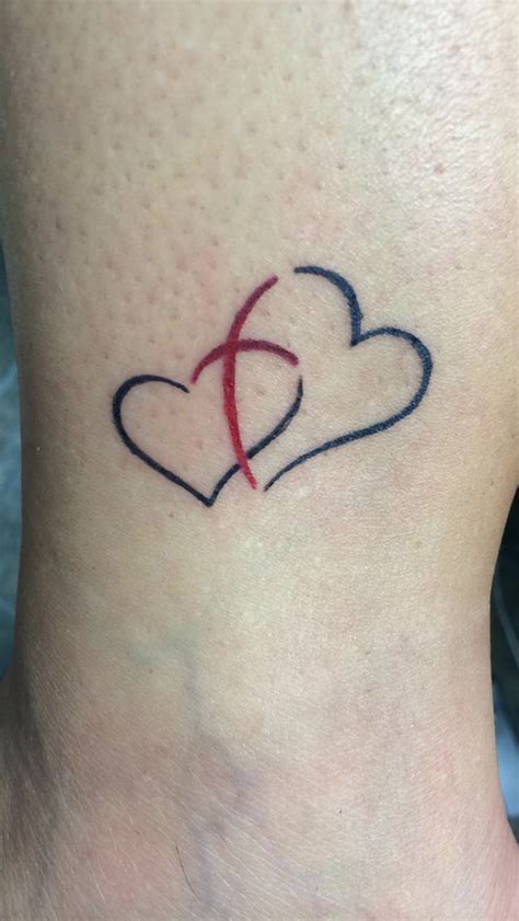 Double Heart Tattoo Related Keywords & Suggestions - Double Heart ... | Heart tattoo designs ...