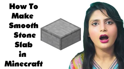 How to make Smooth Stone Slab in Minecraft | Minecraft mein Smooth ...