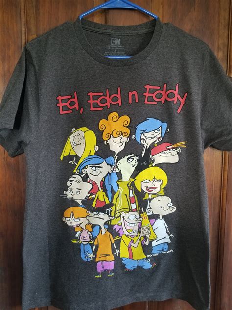 Dark Gray Retro Cartoon Ed, Edd, and Eddy Graphic T-shirt - Etsy