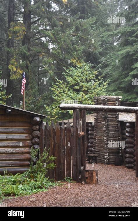 Astoria, Oregon. U.S.A. Oct. 21, 2017. Fort Clatsop National Park ...