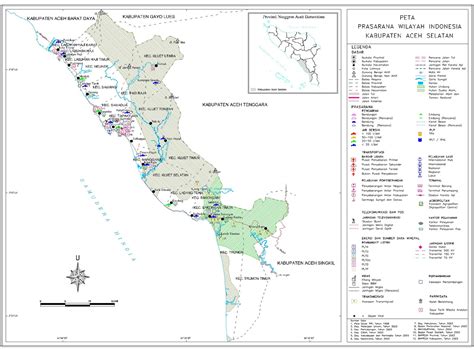 Peta Kabupaten Aceh Selatan