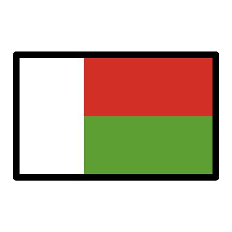 Madagascar flag emoji clipart. Free download transparent .PNG | Creazilla