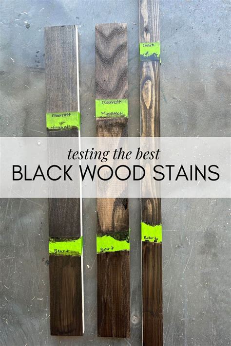 I Tested the Best Four Black Wood Stains - Love & Renovations