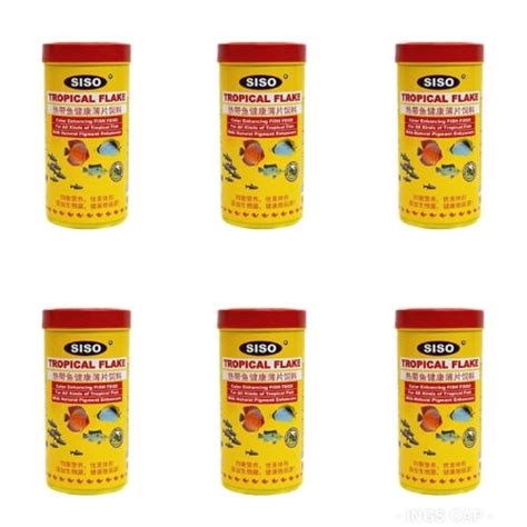 Flakes Type Fish Food For Aquarium Fishes - 50g x 6 | Konga Online Shopping