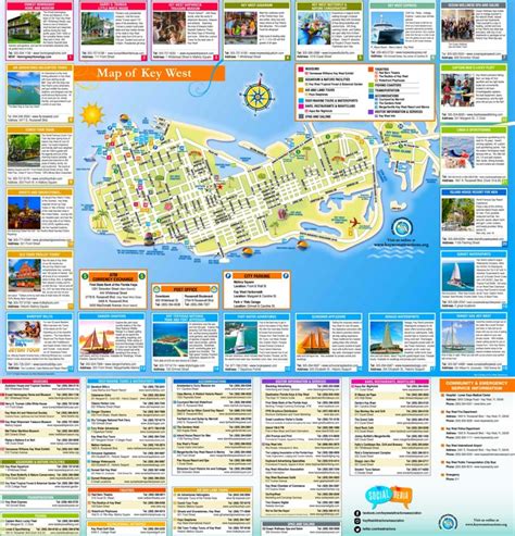 Key West tourist map