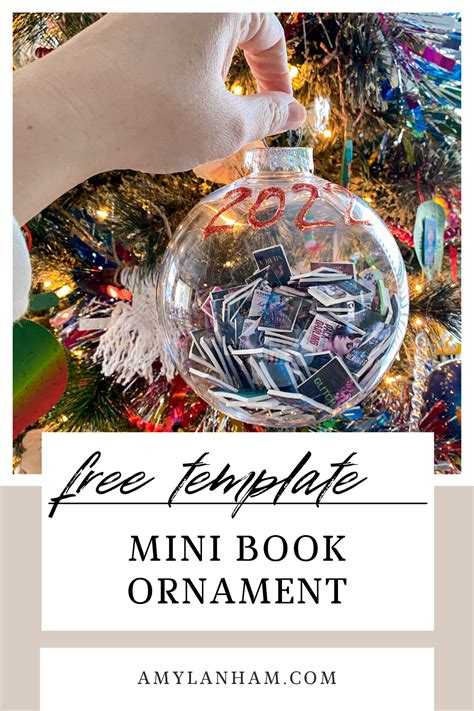 How to Make a Mini Book Ornament - Amy Lanham