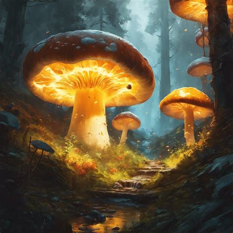 Mushroom Forest - AI Generated Artwork - NightCafe Creator