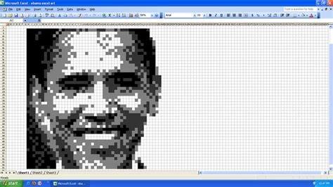 obama excel art by katak888 on DeviantArt