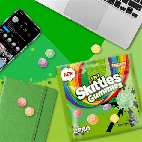 SKITTLES Sour Gummies Stand Up Pouch, 12oz | SKITTLES®