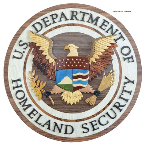 Department of HOMELAND SECURITY Seal DHS Handcrafted Wood - Etsy