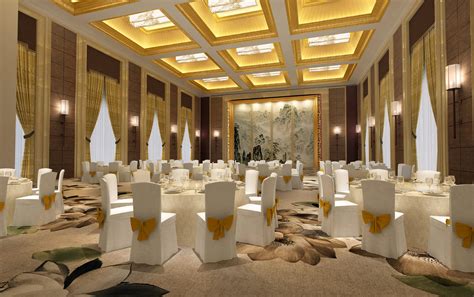 Banquet hall 3D Model MAX | CGTrader.com