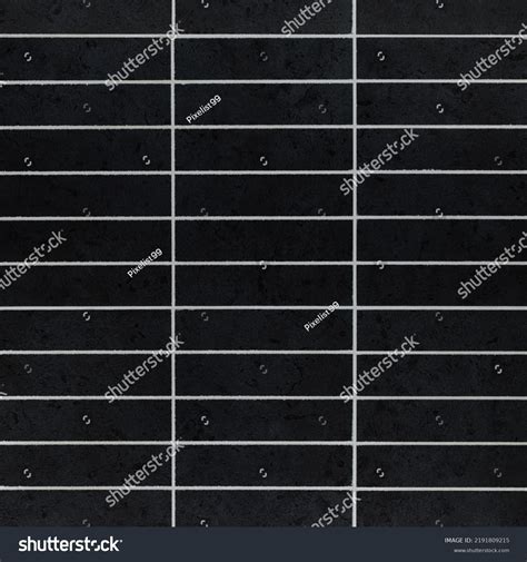 Black Tiles Brick Wall Texture Pattern Stock Photo 2191809215 ...