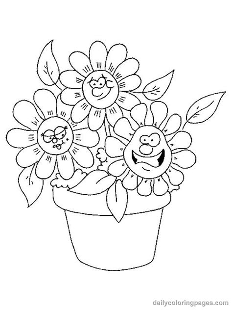 Cute Flower Coloring Pages - Flower Coloring Page