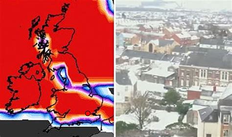 UK snow forecast: Shock chart shows HUGE BAND of snow set to engulf the ...