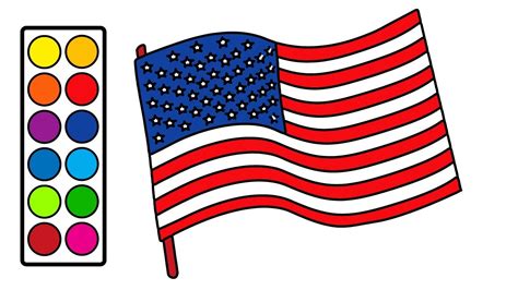 How To Draw A USA Flag