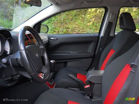 Dark Slate Gray/Red Interior 2008 Dodge Caliber SXT Photo #55599628 | GTCarLot.com