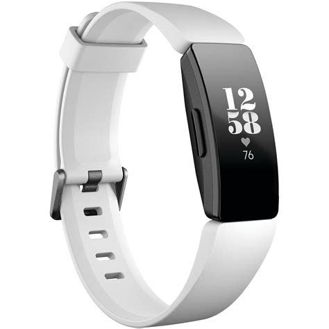 Fitbit Inspire HR Fitness Tracker (White/Black) FB413BKWT B&H