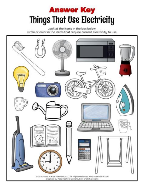 What is Electricity? Worksheets and Science Activity Ideas for Kids ...