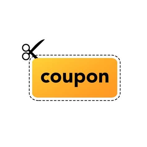 Premium Vector | Scissors cut out gold coupon