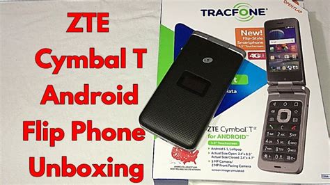 ZTE Cymbal T Android Flip Detailed Unboxing & First Impressions. - YouTube