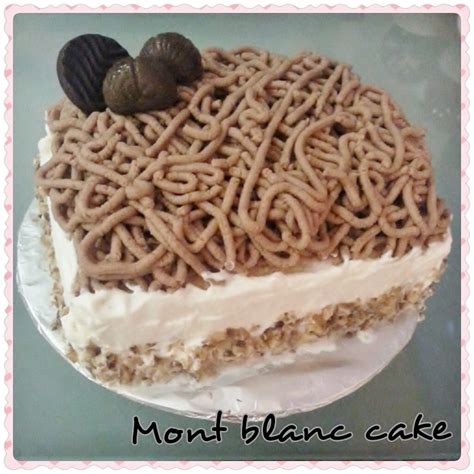 Japanese Chestnut Cake (Mont Blanc) Recipe |themoodkitchen