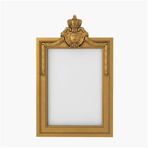 victorian gold frame obj