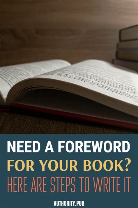 How To Write A Foreword For Your Book