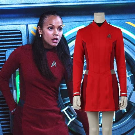 Aliexpress.com : Buy Star Trek Beyond Uhura Costume Dress Cosplay Star Trek Uniform Red Dress ...