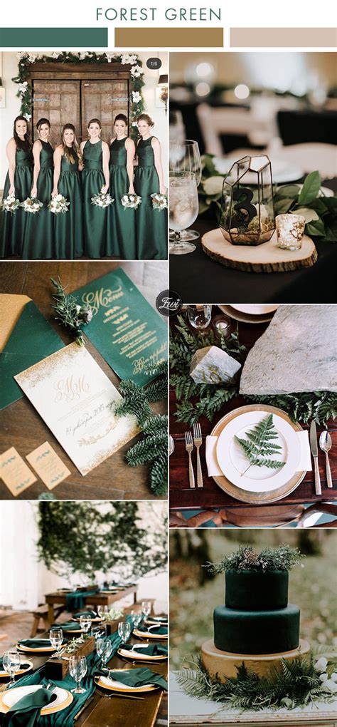 6 Beautiful Greenery Wedding Color Combos in Green Shades for 2019 - Elegantweddinginvites.com ...