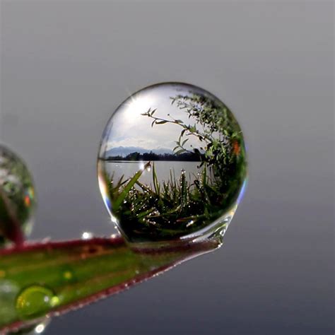 shooting technique - How to shoot extreme macro shot of an image formed on a water droplet ...