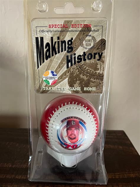 Mark Mcgwire 1998 Making History Baseball - Etsy