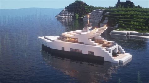 Minecraft: How To Build a Luxury Yacht 31m Tutorial (Building Tutorial ...