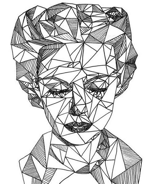 triangle face, geometric, fit together, shadows, unique, different, lines, smooth, sharp ...