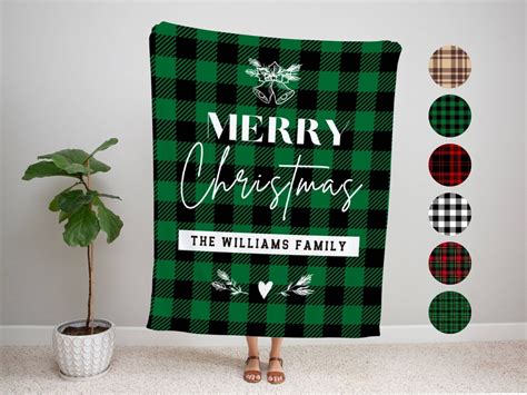 Personalized Christmas Blanket,xmas Holiday Blanket,custom Soft Cozy Fleece Throw Blankets ...