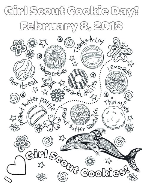 16 Girl Scout Cookie Coloring Pages Printable Info | Porn Sex Picture