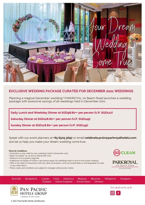 Exclusive Wedding Package by PARKROYAL on Beach Road - SingaporeBrides