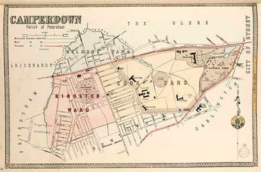 Camperdown Suburban Map - The Library Print Shop