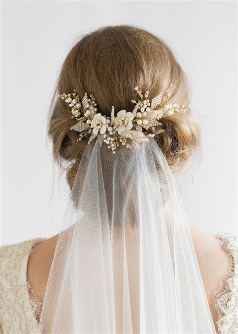 JASMINE | Floral Wedding Hair Comb - TANIA MARAS | bespoke wedding headpieces + wedding veils