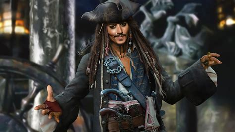 1366x768 Jack Sparrow Fanart 4k Laptop HD ,HD 4k Wallpapers,Images ...